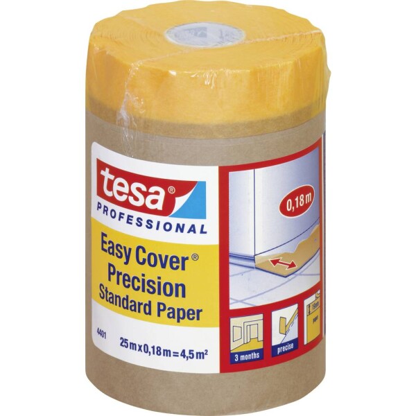 Tesa 04401-00001-00 krycí papier tesa Easy Cover® oranžová (d x š) 25 m x 18 cm 1 ks; 04401-00001-00