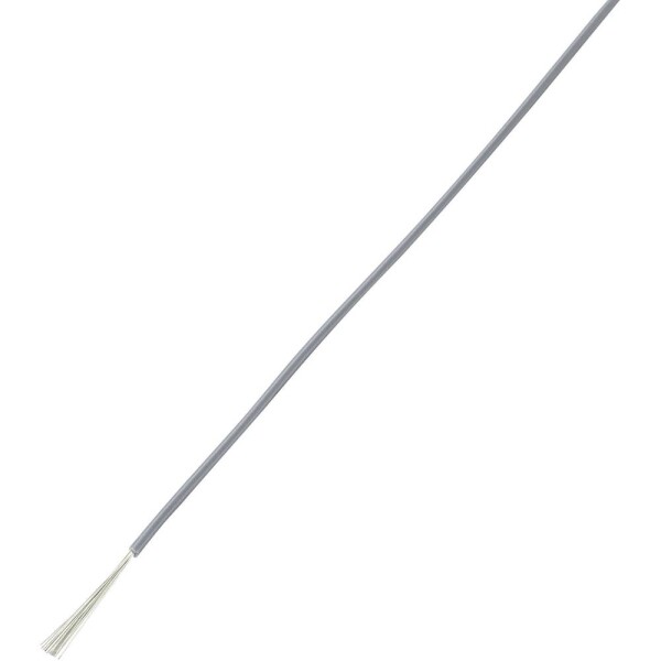 TRU COMPONENTS 1566849 opletenie / lanko, LiY, 1 x 0.14 mm², sivá, 100 m; 1566849