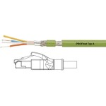 HELU 806398-1 RJ45 sieťové káble, prepojovacie káble CAT 5e SF/UTP 10.00 m zelená PVC plášť, tuhý vnútorný vodič, tienenie pletivom, fóliové tienenie 1 ks; 806398-1