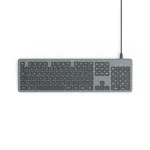 HAMA CK-400 čierna / Kancelárska klávesnica / podsvietená / USB-A/C / CZ/SK Layout (173058)