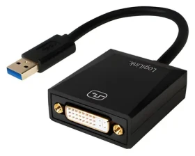 LogiLink USB 3.0 - DVI čierna / Adaptér / 1920×1080 (UA0232)