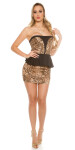 Sexi bandeau-minidress KouCla peplum Einheitsgroesse