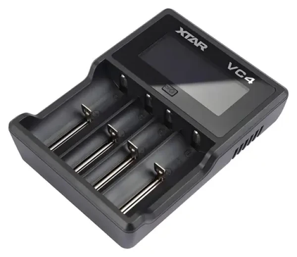 XTAR VC4 / Nabíjačka batérií / Li- ION / Ni-MH / LCD displej / USB / pre 4 batérie AA-D (VC4)