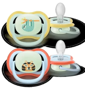 Philips Avent SCF376/24 / Cumlík / Ultra Air / Nočná / 0-6 m / chlapec, 2 ks