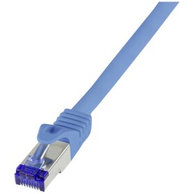 LogiLink C6A106S RJ45 CAT 6A S/FTP 15.00 m modrá 1 ks; C6A106S