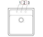 VILLEROY & BOCH VILLEROY & BOCH - Keramický drez Single-bowl sink White alpin modulový 595 x 630 x 220 bez excentra 632061R1