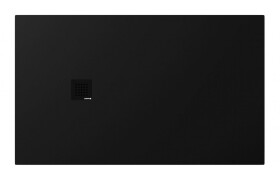 POLYSAN - TRENECA sprchová vanička z liateho mramoru s možnosťou úpravy rozmeru 150x90cm, čierna matná 84310.21