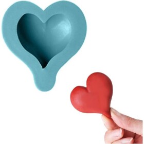 Silicone formička – srdiečko – 8,5x8 cm - Cakesicq - Cakesicq