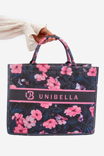 Veľká kvetinová peňaženka Black and Pink Mooch Univerzální