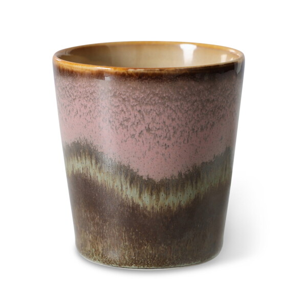 HK living Kameninový hrnček Coffee mug 70's Torrent 230 ml