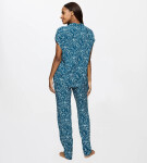 BOYFRIEND FIT - ľahký pyžamový set zo 100 % viskózy Triumph BLUE 40
