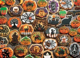 COBBLE HILL Puzzle Halloweenské sušienky /1000 dielikov/ od 14 rokov