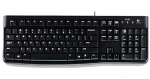 Logitech K120 čierna / Klávesnica / USB / CH (920-002504)