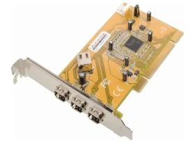 Dawicontrol DC-1394 / Radič / PCIe x1 / FireWire 400 / 3 porty / Low Profile (DC-1394 PCIe Retail)