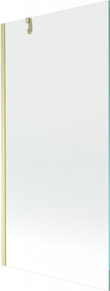 MEXEN/S - Next vaňová zástena FIX 90 x 150, transparent, zlatá kartáčovaná 895-090-000-00-00-55
