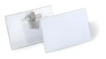 Durable Menovka s kombiklipom transparentná / Menovka / 90x54 mm / PVC / 50 ks (810119)