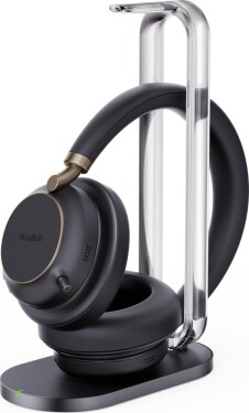 Yealink BH76 Plus + Charging Stand Teams USB-C/A Sada słuchawkowy Bezprzewodowy Opaska na głowę Połączenia/muzyka USB Type-C / USB Type-A Bluetooth Podstawka do ładowania Čierny
