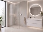 CERANO - Sprchová zástena Walk-in Onyx L-ľavá vzpera - 8 mm - chróm, ryhované sklo - 120x200 CER-8050BD866