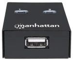Manhattan USB prepínač 2- Port biela / USB prepínač / 2x USB 2.0 / kábel 1,5 m / LED indikácia (162005)