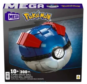 Mattel HMW04 Mega Bloks - Pokemon - Jumbo Great Ball so svetlom