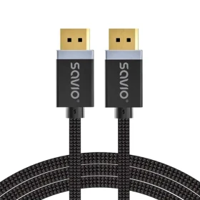 Savio CL-176 / Kábel DisplayPort / DisplayPort 1.4 / 3 m / M/M / pozlátené konektory (CL-176)