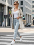 Dámska prechodná bunda parka béžová FashionStreet TY5557 L