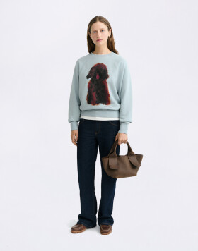 Thinking MU Pet Portrait Blue Bonnie Sweatshirt BLUE S
