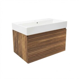 Kúpeľňová skrinka s umývadlom Naturel Elsa 79x35x45,5 cm ebenová dyha mat ELSA80EBU2 ELSA80EBU2