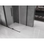 MEXEN/S - Velar L sprchovací kút, posuvné dvere 100 x 80, dekor, čierna 871-100-080-33-70