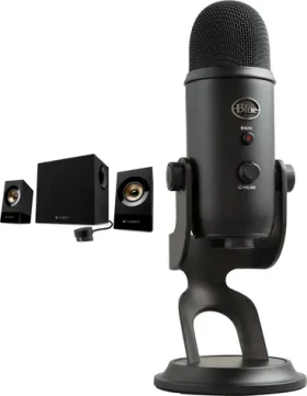 Logitech Z533 čierna + Yeti USB Blackout / Sada repro a mikrofón / 2.1 / 120 W / USB