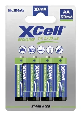 XCell X2700 / Nabíjacia batéria AA / Ni-MH / 1,2 V / 2700 mAh / 4 ks (118740)