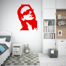 Veselá Stena Samolepka Bono Vox (U2) Farba: červená, Veľkosť: 60 x 46 cm