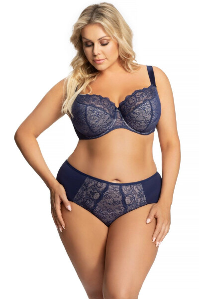 Dámske nohavičky 358 Blanca blue - GORSENIA tmavě modrá XXL