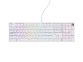 Genesis Thor 404 biela / Herná mechanická klávesnica / RGB / Gateron Yellow Pro / Drôtové USB-A / US layout (NKG-2299)