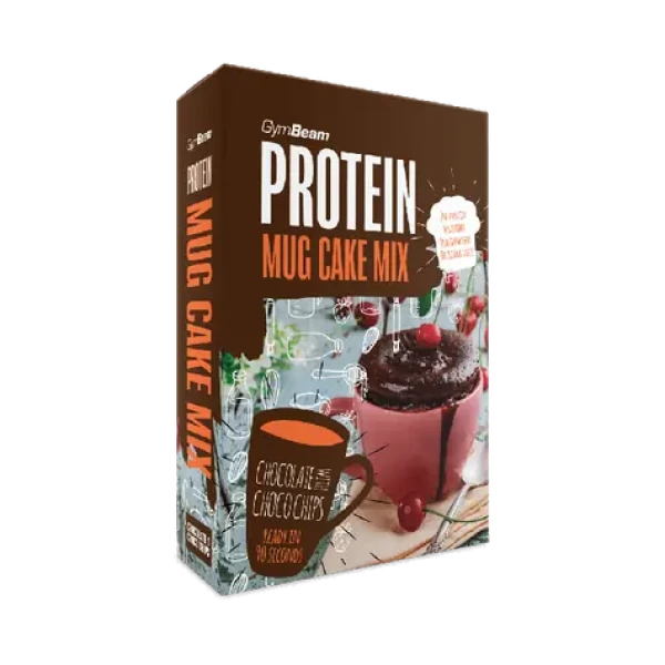 Proteínový Mug Cake Mix 500 g - GymBeam (čokoláda a čokoládové kúsky, 500 g) (8565-2-chocolate-choco-chips)