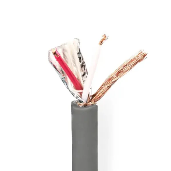 Nedis DMX Cable 110 Ohm 20 x 0.12 mm tmavo šedá / 100.0 m / Okrúhly / PVC / Role (COTR15021GY100)
