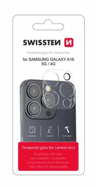 Swissten ochranné sklo na šošovku fotoaparátu pre Samsung A166B/A165F Galaxy A16 5G/4G (94500120)