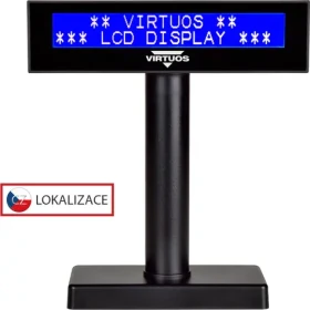 Virtuos FL-2026MB / Zákaznícky displej / 2x20 znakov / RS-232 / čierny (EJG0010)