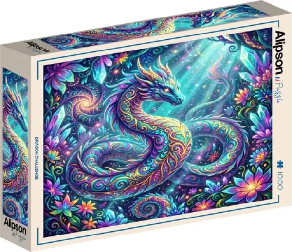 ALIPSON Štvorcové puzzle Dračia výzva