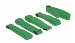 DeLock Viazacie pásky na suchý zips D 300 mm x Š 20 mm 5 kusov s očkom zelená (4043619187065)