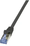 LogiLink čierna / Patch kábel / Cat6a / S/FTP / RJ-45 / AWG 26/7 / 2 m (CQ3053S)