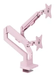 Arozzi Alzare Neo Duo fialová / Držiak 2 monitorov na stôl / 17-32" / VESA 75x75-100x100 / nosnosť 9 kg (AZ-ALZARE-NEO-DUO-PP)