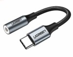 Ugreen Kábel USB-C (M) - 3.5mm Jack (F) 0.1m čierna (6957303836321)