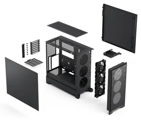 Fractal Design Pop 2 Air čierna / ATX / 2x USB 3.2 / 3x 120mm / bez zdroja / prachové filtre (FD-C-POA2A-01)