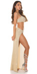 Soo Sexy! Koucla Galadress with XL Legslit BRONZE Einheitsgroesse