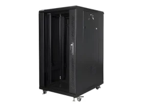 Lanberg 22U 600x800 čierny / Stojanový rozvádzač / 19" / Flat pack (FF01-6822-12B)