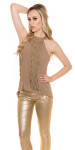 Sexy Koucla neckholder top with chains fringes