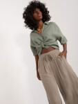Nohavice D73761M62237E khaki S