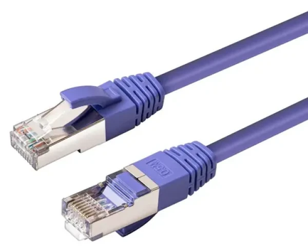 MicroConnect CAT6A S/FTP 20m fialová / Sieťový kábel / LSZH / RJ-45 / PoE (MC-SFTP6A20P)