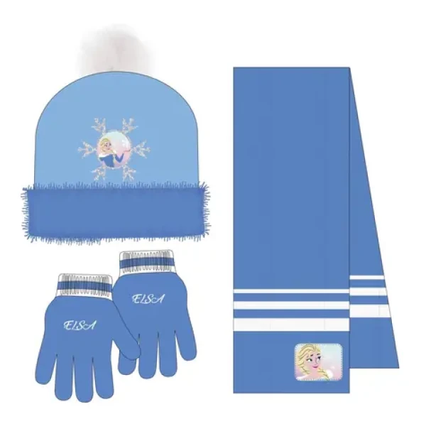 Cerdá Disney Frozen/Ľadové kráľovstvo Detský zimný set (čiapky šál rukavice) (10200817)